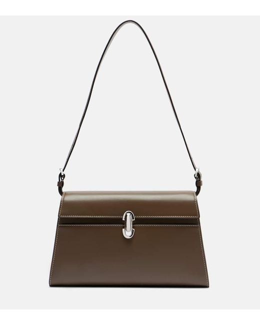 SAVETTE Metallic Schultertasche Symmetry Aus Leder