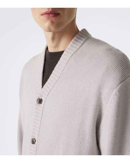 Lisa Yang Gray Fenris Cashmere Cardigan for men