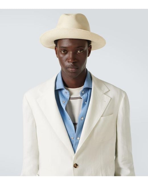 Cappello Panama Amedeo di Borsalino in Natural da Uomo