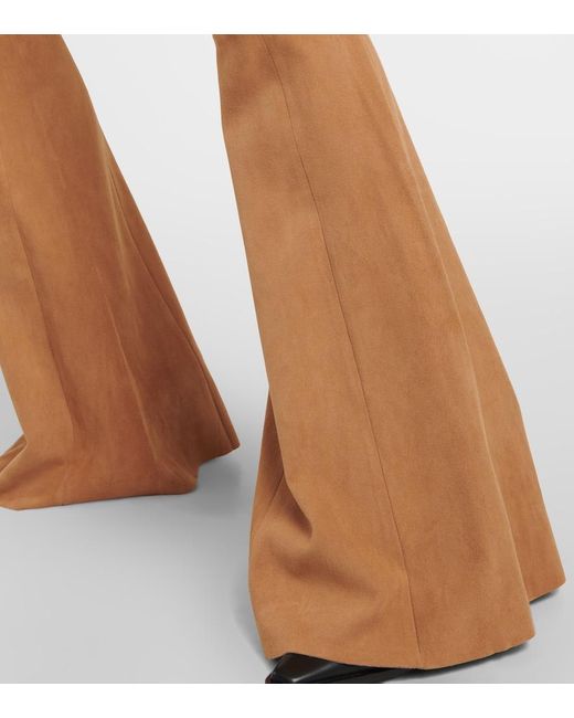 Pantalones flared Cherilyn de ante Stouls de color Brown