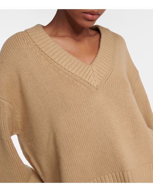 Lisa Yang Natural Aletta Cashmere Sweater