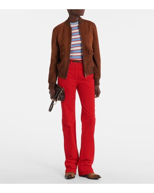 Prada Brown Suede Blouson