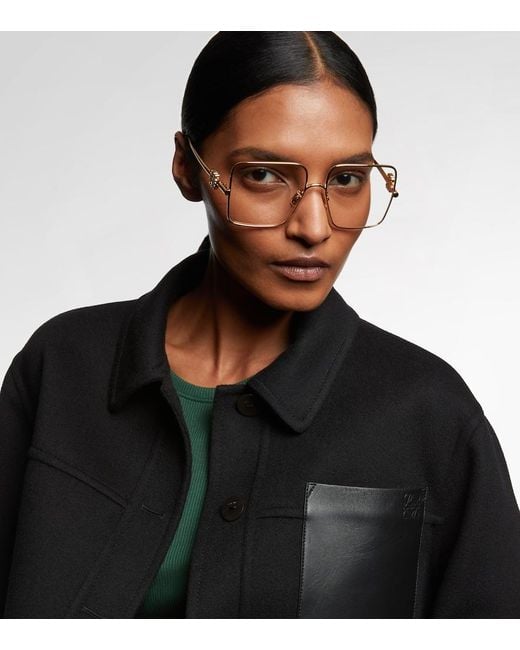 Loewe Metallic Anagram Oversized Glasses