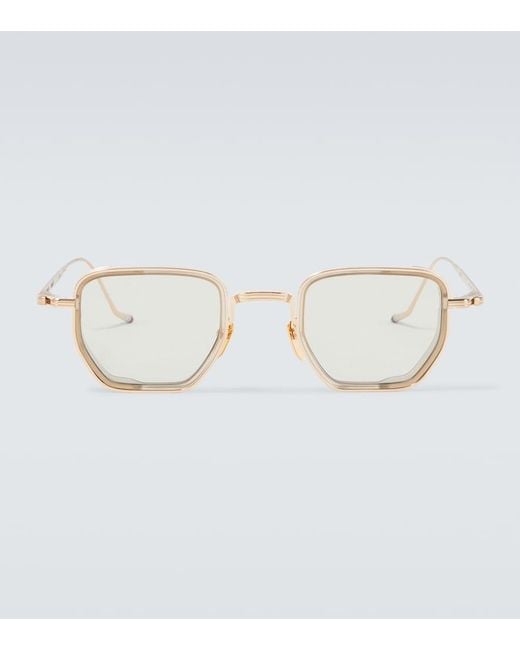 Jacques Marie Mage Metallic Atkins Square Sunglasses for men