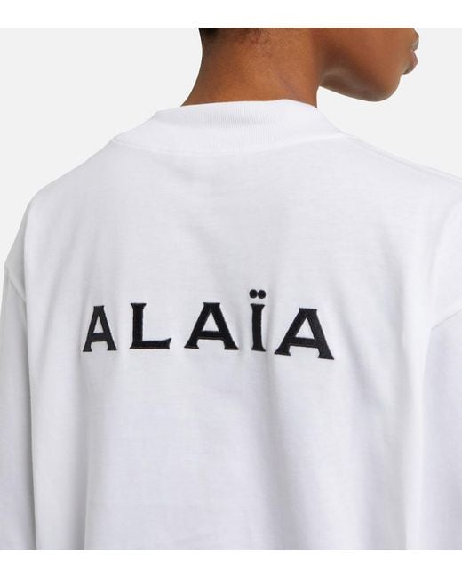 Sudadera De Jersey De Algodon Alaïa de color White