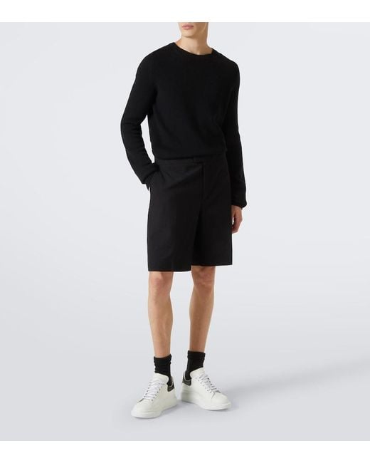 McQueen White Oversized Leather Sneakers for men