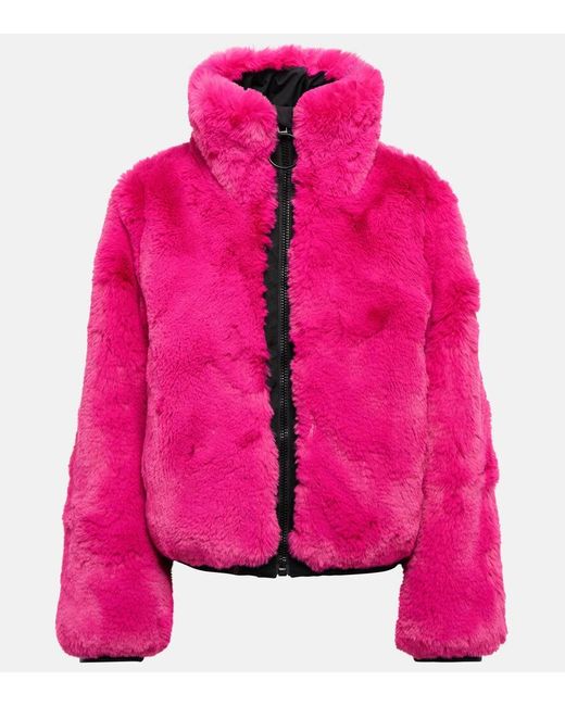 Goldbergh Pink Jacke Victoria aus Faux Fur