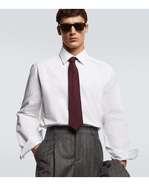 Saint Laurent Gray Sl 768 Rectangular Sunglasses for men