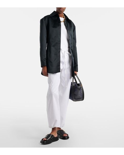 Tod's Black Leather Slides
