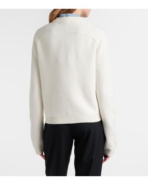 Gucci Natural Horsebit Wool And Cashmere Cardigan