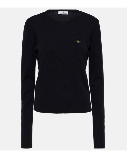 Vivienne Westwood Blue Wool And Cashmere Sweater