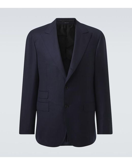 Dunhill Blue Wool Blazer for men