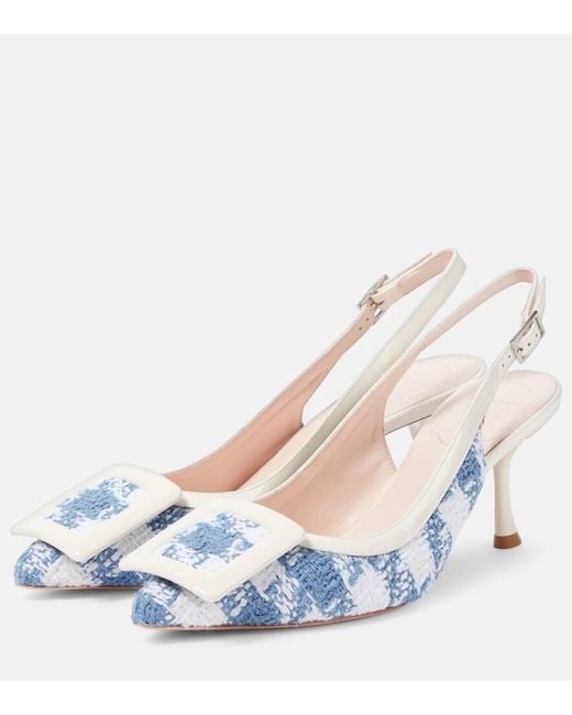 Salones Destalonados Viv Roger Vivier de color Blue