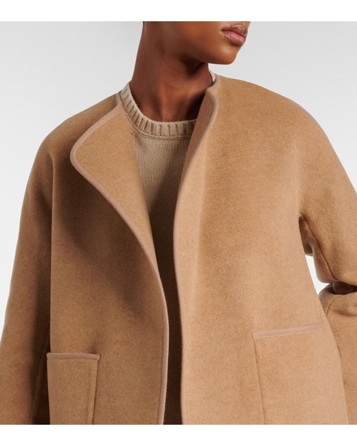 Loro Piana Brown Glenn Wool And Cashmere Jacket