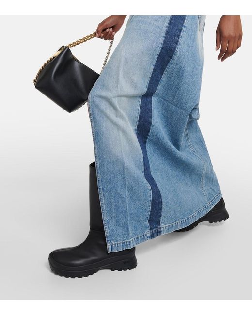 Stella McCartney Blue Denim Maxi Skirt