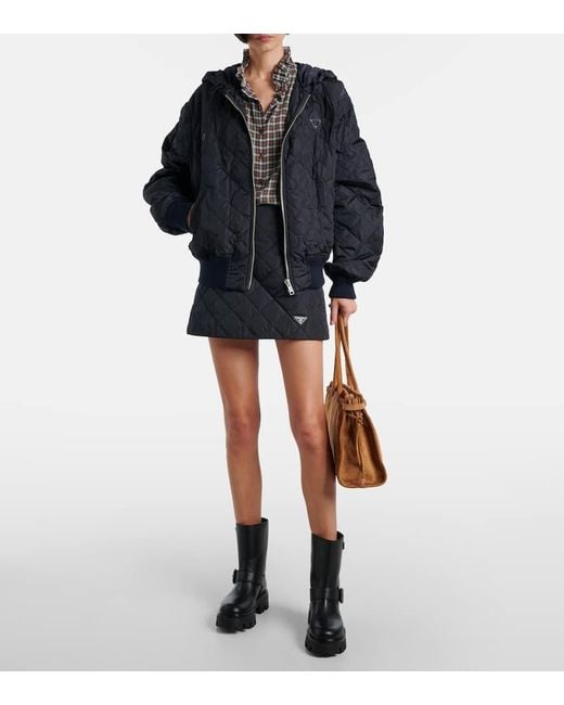 Bottines Stride En Cuir Prada en coloris Black