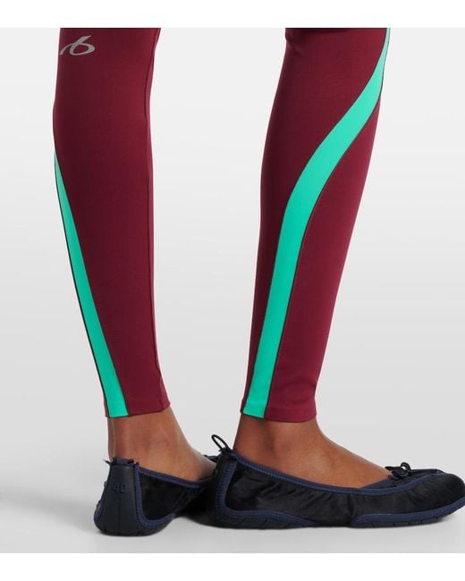 Balenciaga Red Logo Leggings