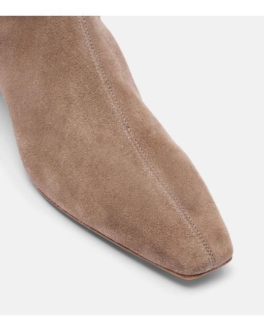 Aquazzura Brown Saint Honore 35 Suede Knee-High Boots