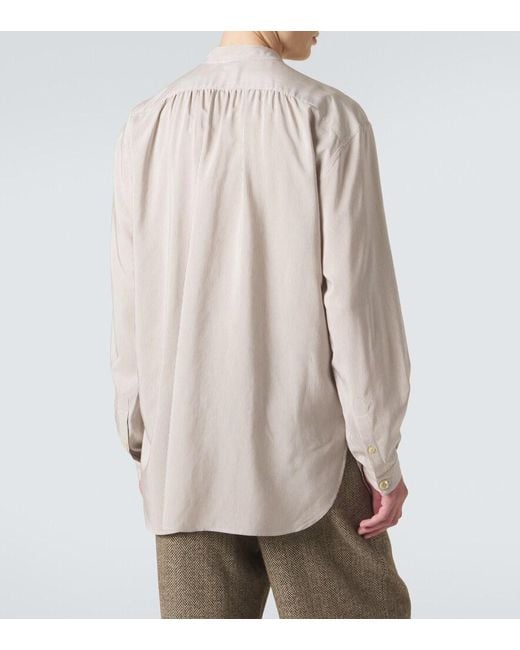 Giorgio Armani Natural Archivio Pinstripe Shirt for men