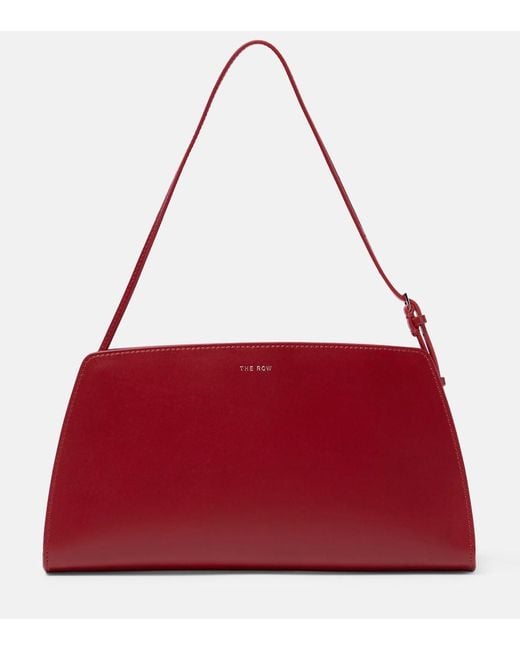 The Row Red Dalia Leather Shoulder Bag