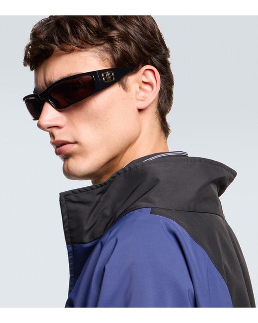 Balenciaga Brown Sunset Shield Sunglasses for men