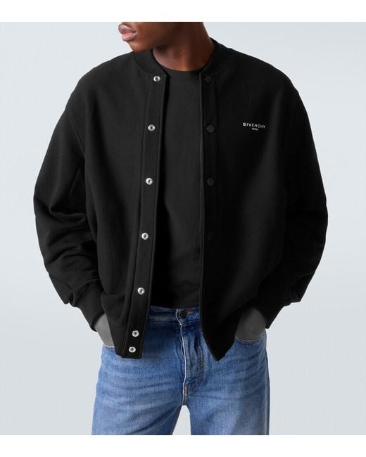 Givenchy Black Logo Cotton Jacket for men