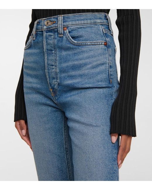 Re/done Blue 90S Ultra High-Rise Skinny Jeans