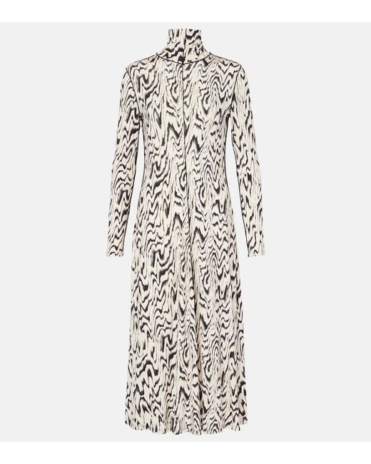 Proenza Schouler White Label Marion Printed Jersey Midi Dress