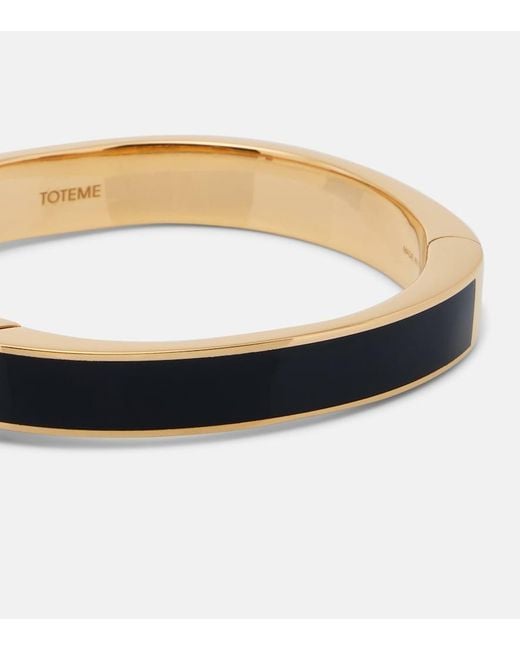 Totême  Metallic Signature Enamel-Plated Bangle