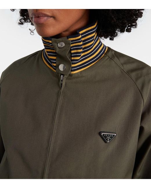 Prada Green Poplin Jacket