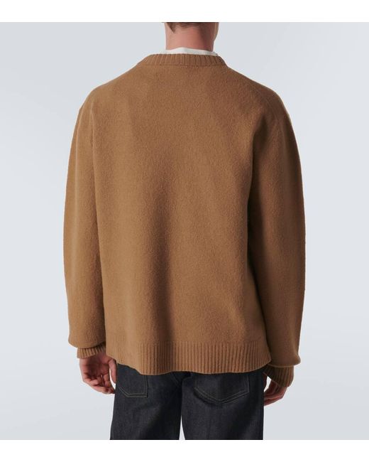 Pullover in lana di Jil Sander in Brown da Uomo