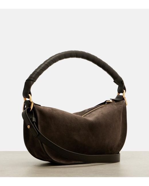Chloé Brown Marcie Mini Suede Shoulder Bag