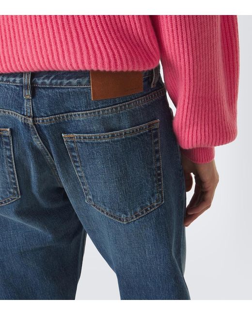 Umit Benan Blue Kevin Faded Straight Jeans for men