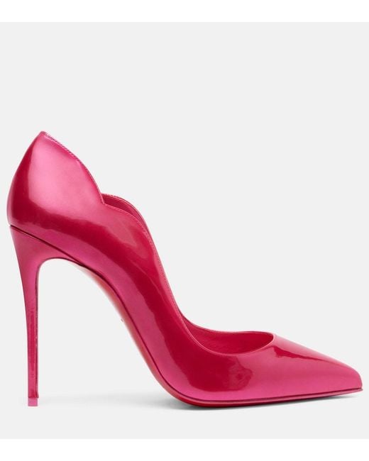 Christian Louboutin Pink Hot Chick 110 Patent Leather Pumps