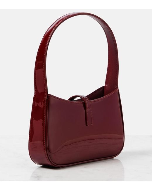 Saint Laurent Red Mini Patent Leather Top-Handle Bag