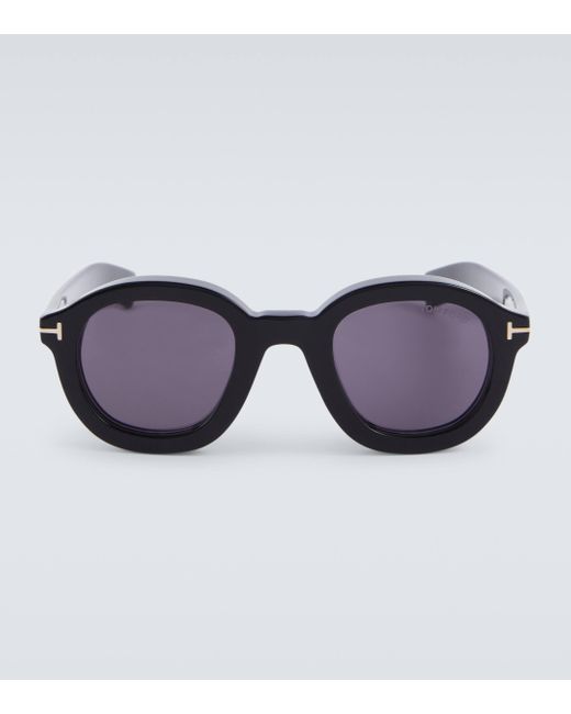 Tom Ford Brown Raffa Round Sunglasses for men