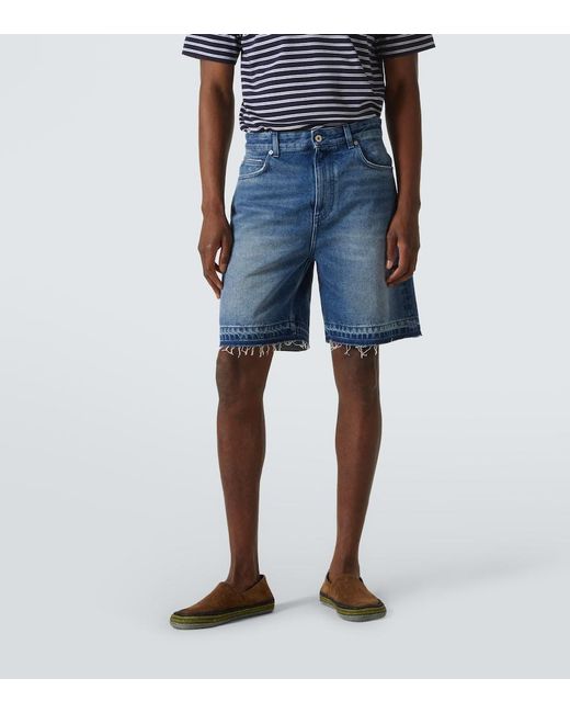Loewe Blue Paula's Ibiza Denim Shorts for men