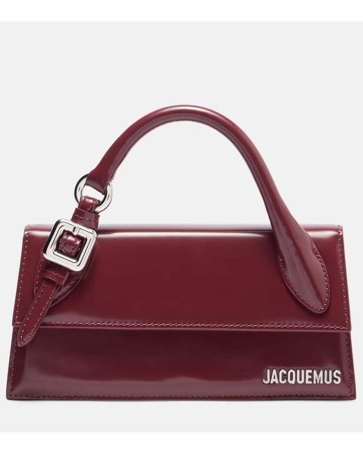 Jacquemus Purple Chiquito Long Leather Tote Bag