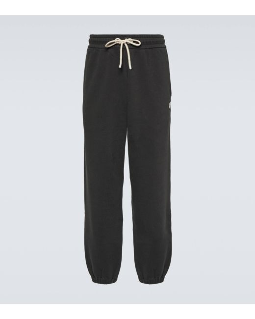 Moncler Genius Black X Palm Angels Cotton Fleece Sweatpants for men