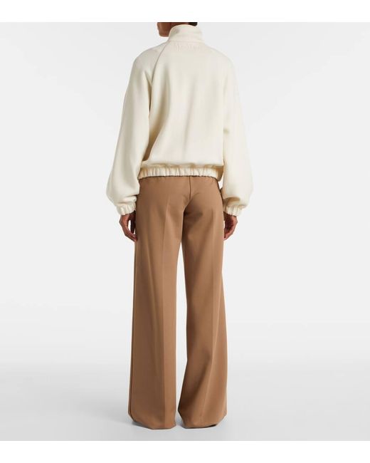 Max Mara White Frine Cotton And Wool-Blend Jacket