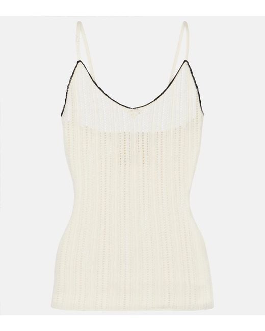 Isabel Marant Natural India Pointelle Silk And Cotton Camisole