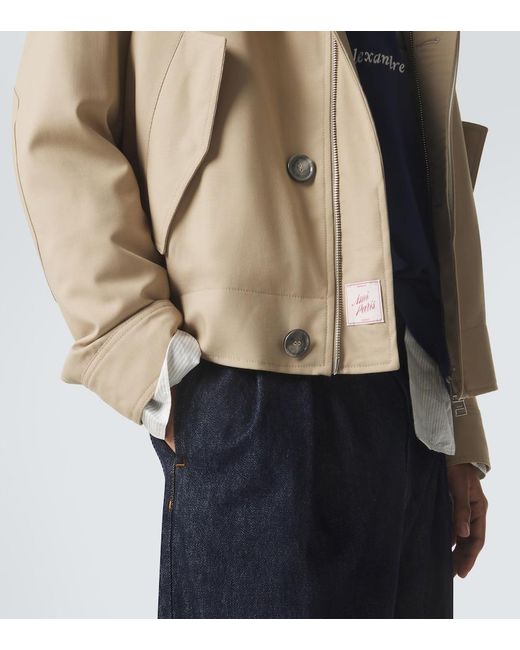 AMI Natural Virgin Wool Gabardine Jacket for men
