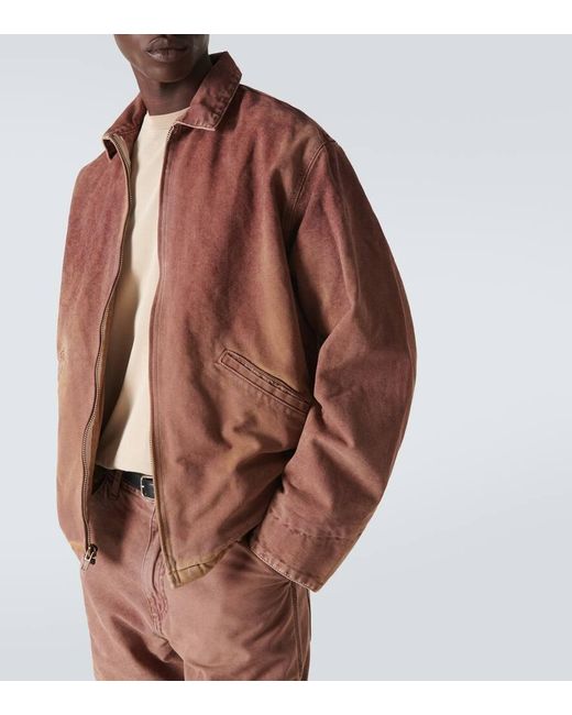 NOTSONORMAL Brown Dad Cotton Canvas Jacket for men
