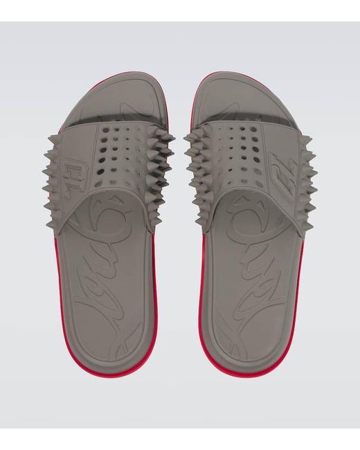 Christian Louboutin Pantoletten Take It Easy in Gray für Herren
