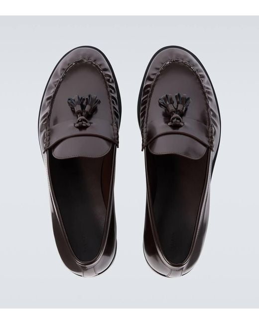 Mocasines De Piel Con Borlas The Row de hombre de color Black