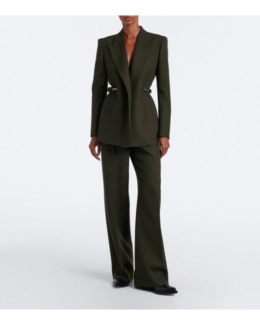 Gabriela Hearst Black Epona Chain-Detail Virgin Wool Blazer