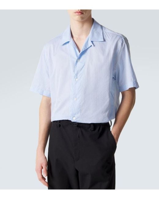 Camicia Bowling di Brioni in Blue da Uomo