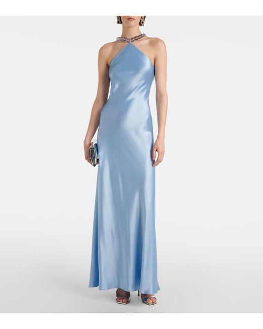 Abito Lungo Cadence di Staud in Blue