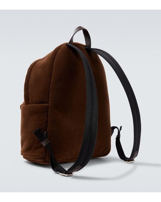 Moncler Brown New Pierrick Teddy Backpack for men