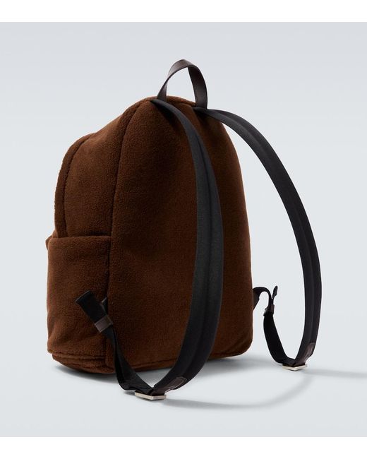 Moncler Brown New Pierrick Teddy Backpack for men